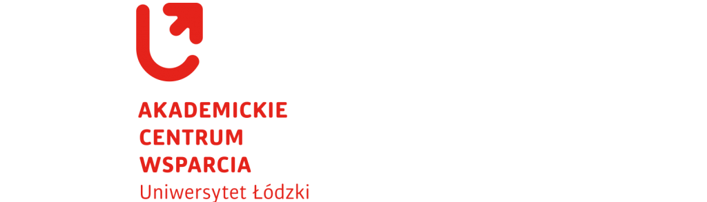 Logotyp Akademickie Centrum Wsparcia Uniwersytetu Łódzkiego
